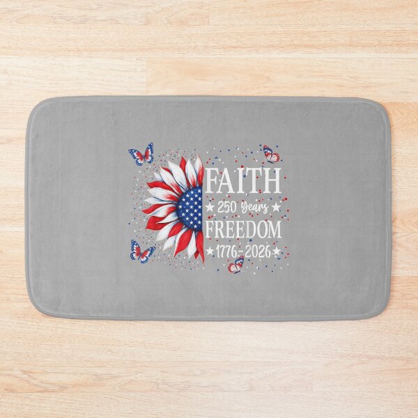 Item preview, Faith Freedom 250 Years 2026 Sunflower Floral 4th of July designed and sold by ArleneRowe.