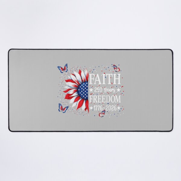 Item preview, Faith Freedom 250 Years 2026 Sunflower Floral 4th of July designed and sold by ArleneRowe.