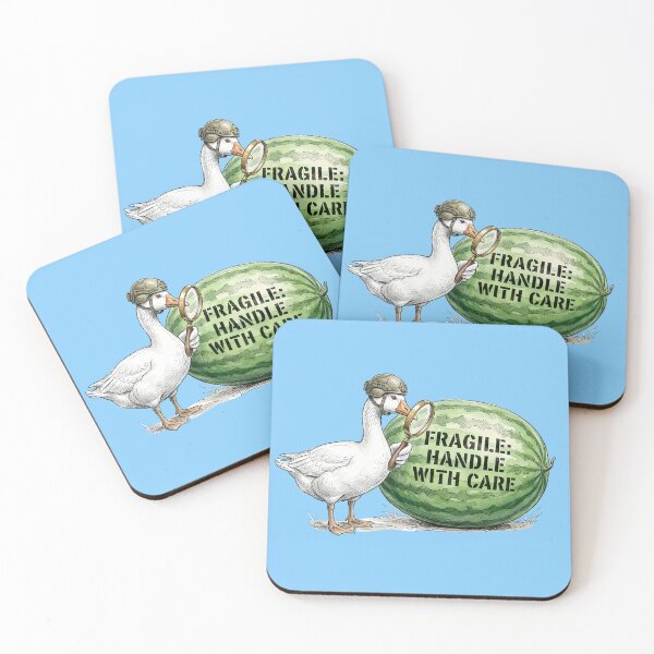 Item preview, Fragile Handle With Care: Tactical Goose & Watermelon Art designed and sold by SoulPT.