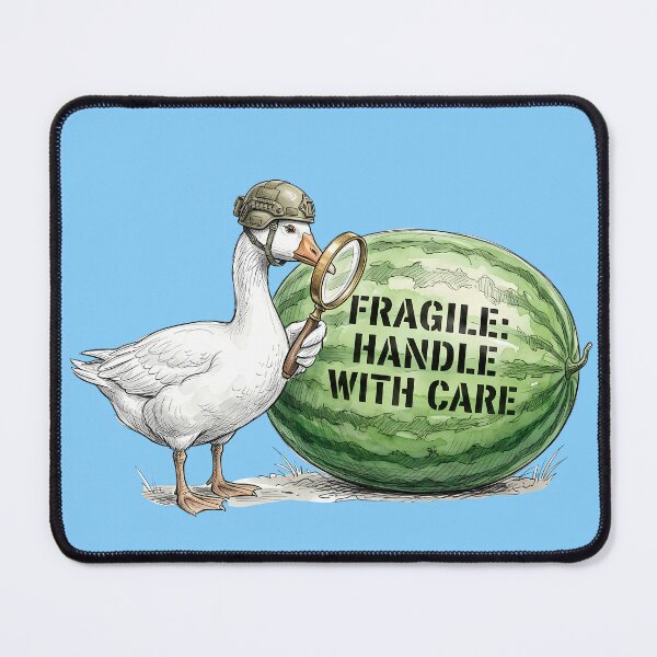 Item preview, Fragile Handle With Care: Tactical Goose & Watermelon Art designed and sold by SoulPT.