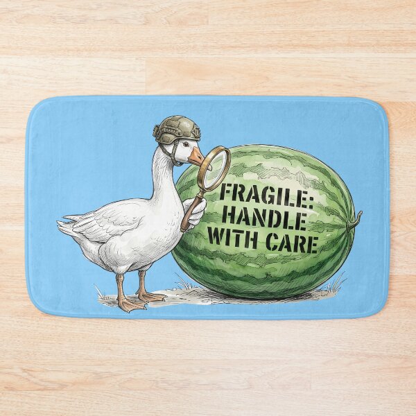 Item preview, Fragile Handle With Care: Tactical Goose & Watermelon Art designed and sold by SoulPT.