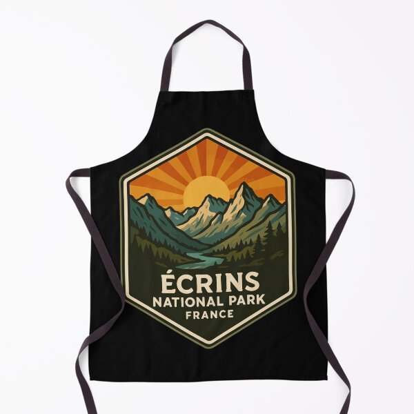 Item preview, Ecrins National Park France Retro Art designed and sold by TomFrontierArt.
