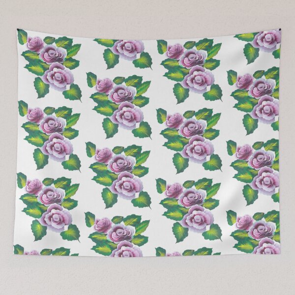 Item preview, Red and White Roses Art designed and sold by ArtOfMelania.