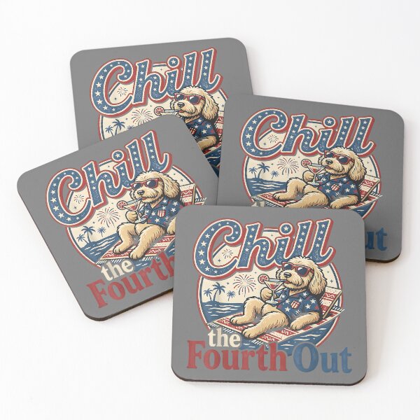 Item preview, Chill The Fourth Out Funny Goldendoodle Dog Lover designed and sold by KristineLi.