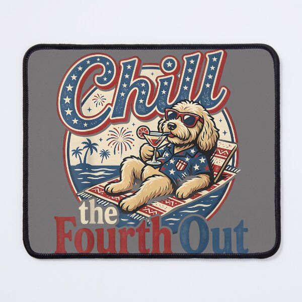 Item preview, Chill The Fourth Out Funny Goldendoodle Dog Lover designed and sold by KristineLi.
