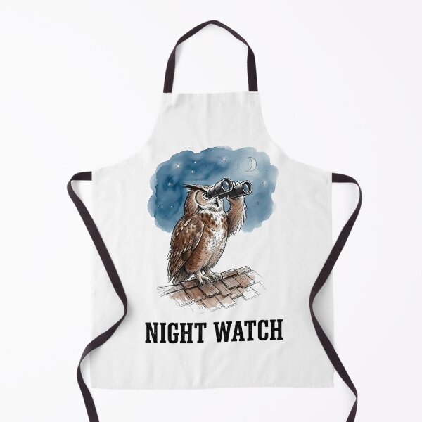 Item preview, Night Watch Owl - Vigilant Observation Watercolor Art designed and sold by SoulPT.