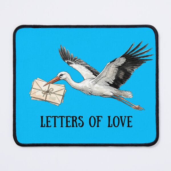 Item preview, Letters of Love: Flying Stork Delivery Art designed and sold by SoulPT.