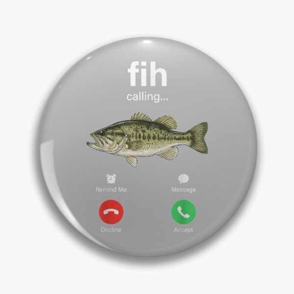 Item preview, Fih Calling Decline Accept Phone Call Funny Fish Meme designed and sold by mjohnson9.