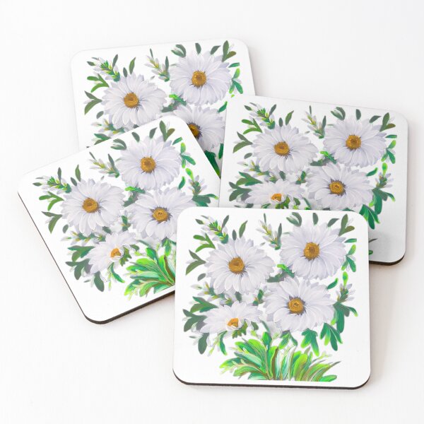 Item preview, White Daisies Flower Art designed and sold by ArtOfMelania.
