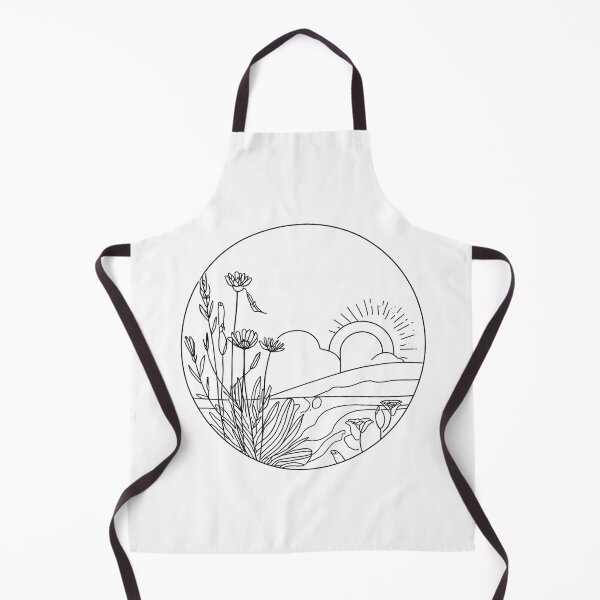 Item preview, Minimal Botanical Sunset Line Art – Modern Boho Nature Design designed and sold by Larams Studio.