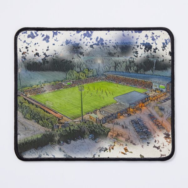 Item preview, Bromley FC Hayes Lane Stadium Artistic Matchday Aerial Print designed and sold by ArtworkNorth.