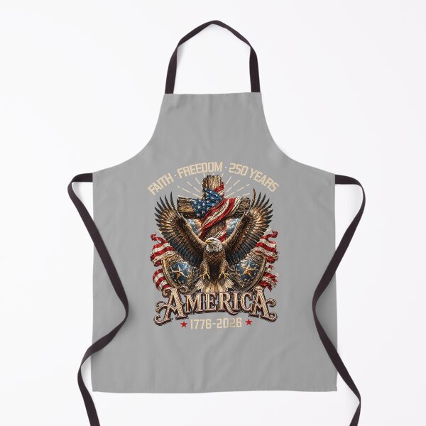 Item preview, Faith Freedom 250 Years Christian Cross Eagle 4th of July designed and sold by ArleneRowe.