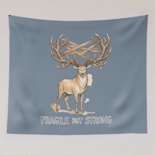 Item preview, Fragile But Strong: Resilient Stag Illustration designed and sold by SoulPT.