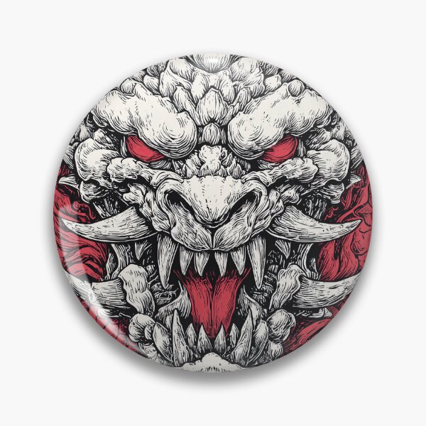 Item preview, Stone Demon Mask Graphic Tee designed and sold by folskullyz.