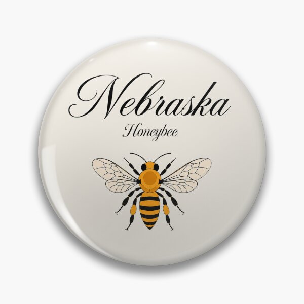 Item preview, Nebraska Honeybee State Insect Poster designed and sold by The-Drip-Studio.