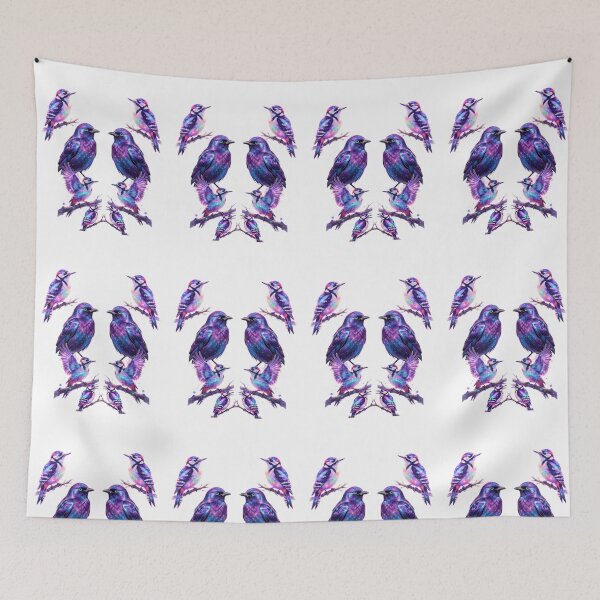 Item preview, Cosmic Iridescent Birds designed and sold by wojtas90.