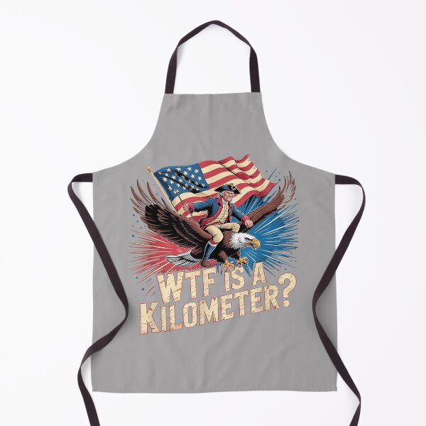 Item preview, Funny American 4th of July WTF is Kilometer USA Patriotic designed and sold by KathieFaugh.