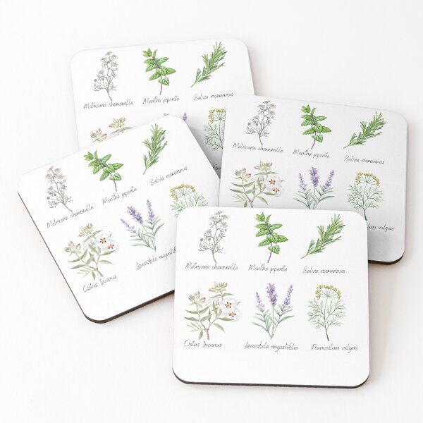 Item preview, Medicinal Herbs Botanical Collection designed and sold by gomood.