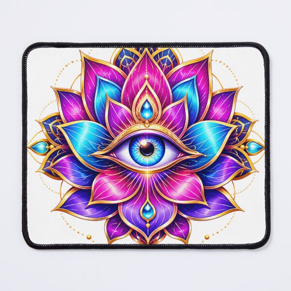 Item preview, Lotus Third Eye Mandala designed and sold by syotos-ai.