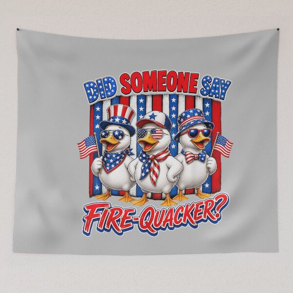 Item preview, Firequacker Patriotic Duck American Flag 4th of July Tee designed and sold by mjohnson9.