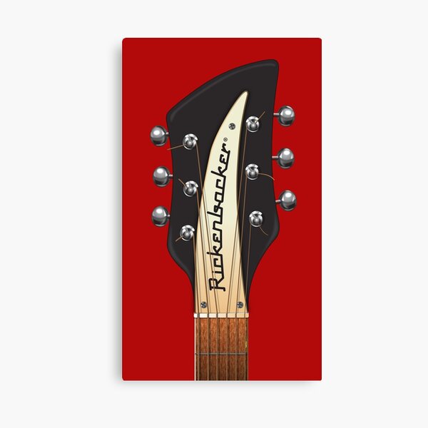 GUITAR HEADSTOCK ART - RICKENBACKER Canvas Print