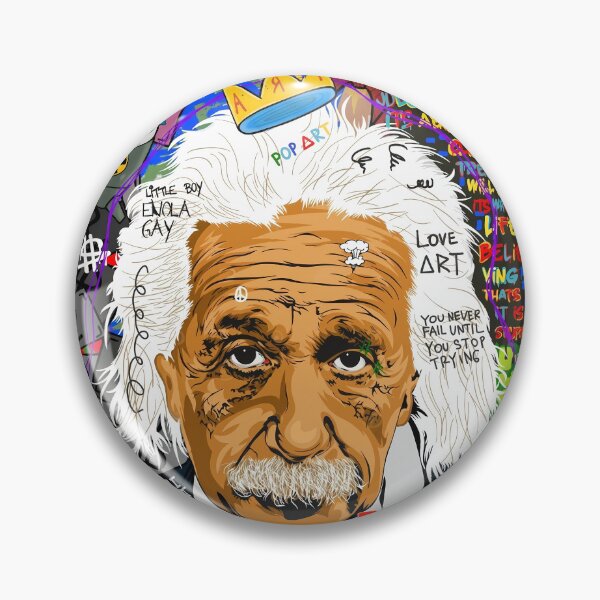 Item preview, Albert Einstein Pop Art Graffiti Street Art designed and sold by FaizArtShop.