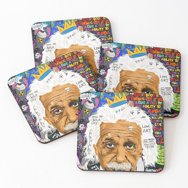 Item preview, Albert Einstein Pop Art Graffiti Street Art designed and sold by FaizArtShop.