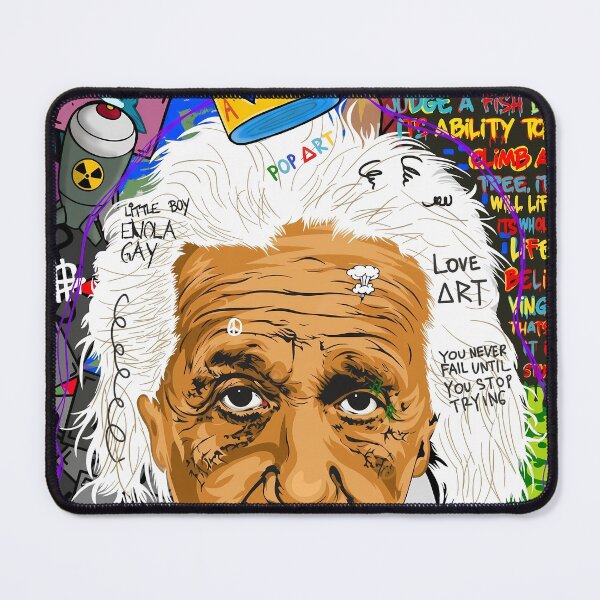 Item preview, Albert Einstein Pop Art Graffiti Street Art designed and sold by FaizArtShop.