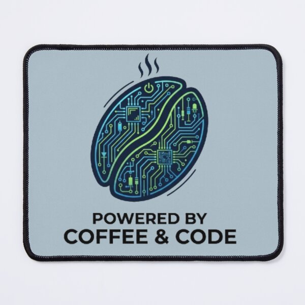 Item preview, Powered by Coffee and Code - Modern Coder Emblem designed and sold by Harrak Housni.