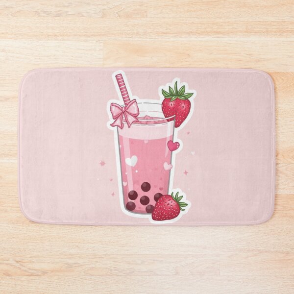 Item preview, Strawberry Boba Girl Kawaii Sticker designed and sold by Stylestickers55.