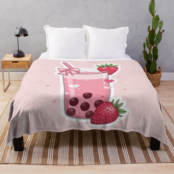 Item preview, Strawberry Boba Girl Kawaii Sticker designed and sold by Stylestickers55.