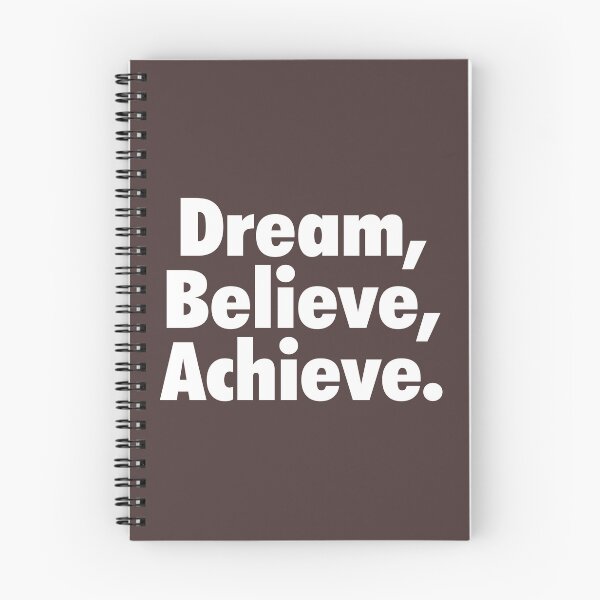 Item preview, Dream Believe Achieve - Minimalist Motivational Quote designed and sold by toptomdesign.