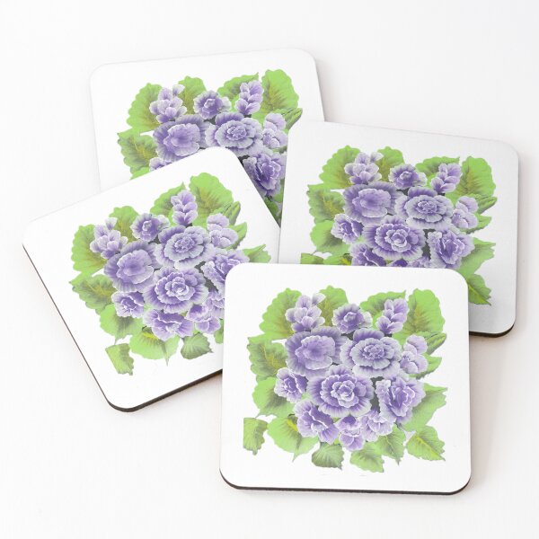 Item preview, Purple Geraniums Flowers Art designed and sold by ArtOfMelania.