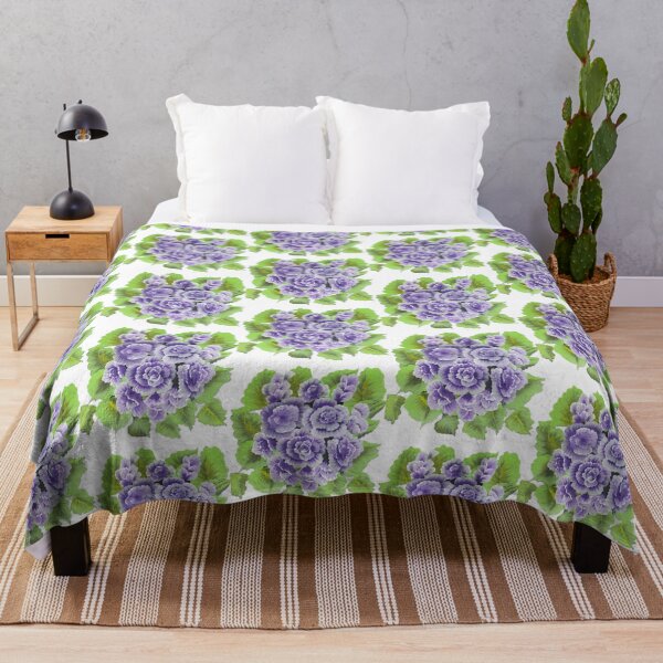 Item preview, Purple Geraniums Flowers Art designed and sold by ArtOfMelania.