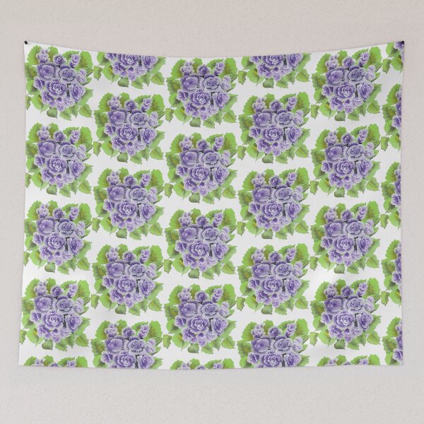 Item preview, Purple Geraniums Flowers Art designed and sold by ArtOfMelania.