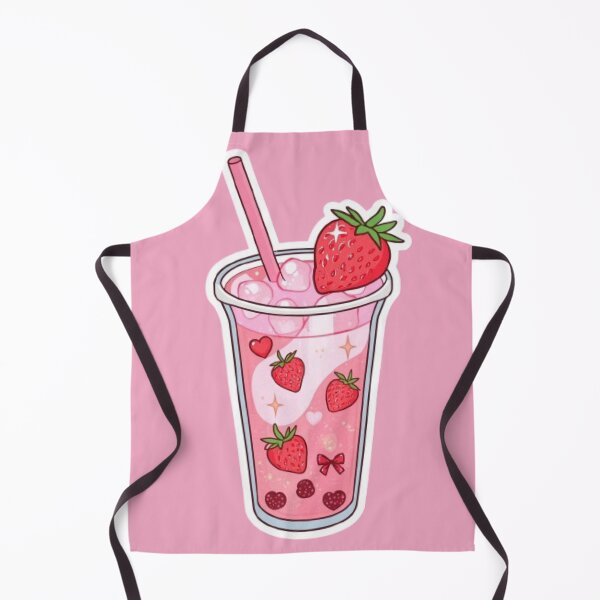 Item preview, Strawberry Boba Girl Kawaii Sticker designed and sold by Stylestickers55.