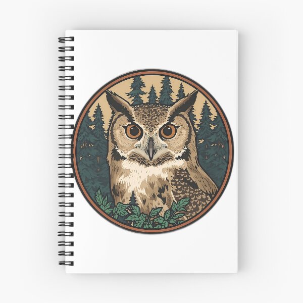 Item preview, Forest Owl Wildlife Badge Vintage Nature Emblem Design designed and sold by Evergreen Horizon Works.