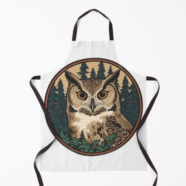 Item preview, Forest Owl Wildlife Badge Vintage Nature Emblem Design designed and sold by Evergreen Horizon Works.