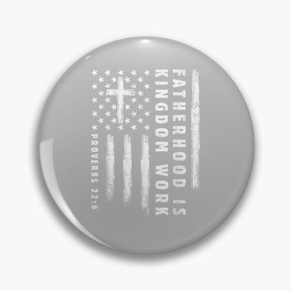 Item preview, Fatherhood is Kingdom Work Christian Dad US Flag Fathers Day designed and sold by ArleneRowe.