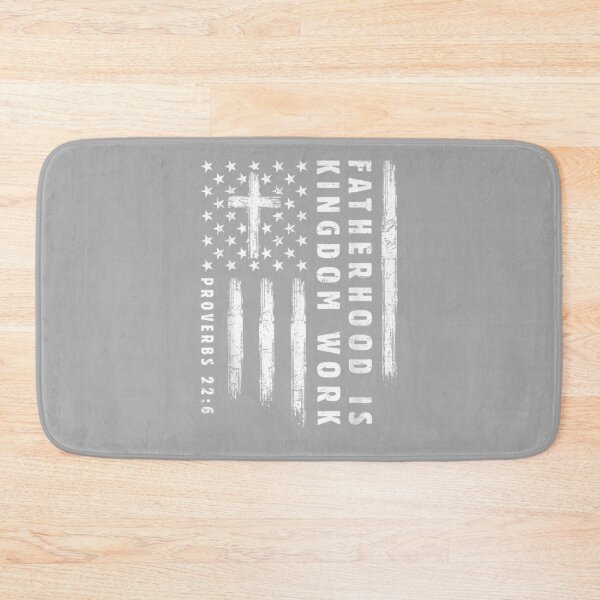 Item preview, Fatherhood is Kingdom Work Christian Dad US Flag Fathers Day designed and sold by ArleneRowe.