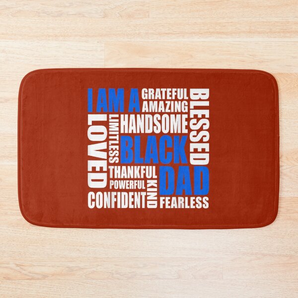 Item preview, I Am A Black Dad Affirmations Positive Fatherhood Quote designed and sold by Mjayshop.