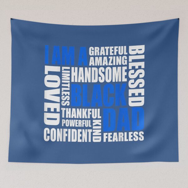 Item preview, I Am A Black Dad Affirmations Positive Fatherhood Quote designed and sold by Mjayshop.
