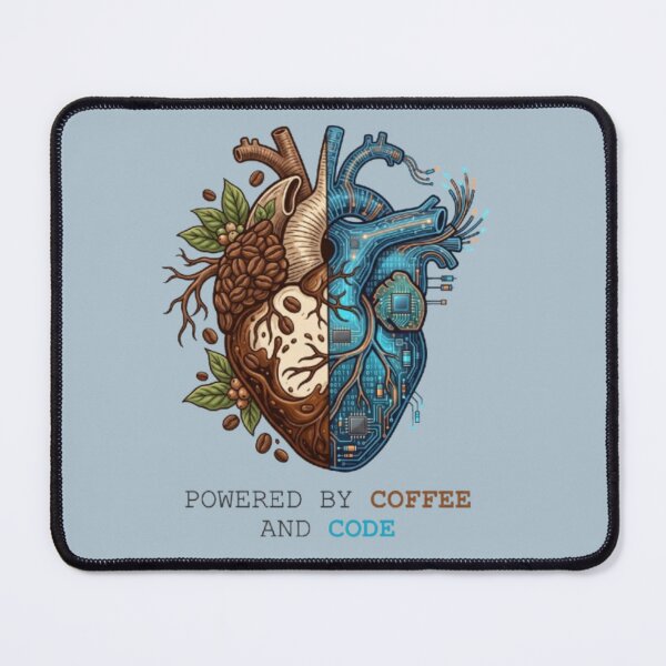 Item preview, Powered by Coffee and Code - Modern Coder Emblem designed and sold by Harrak Housni.