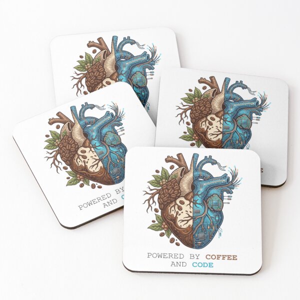 Item preview, Powered by Coffee and Code - Modern Coder Emblem designed and sold by Harrak Housni.