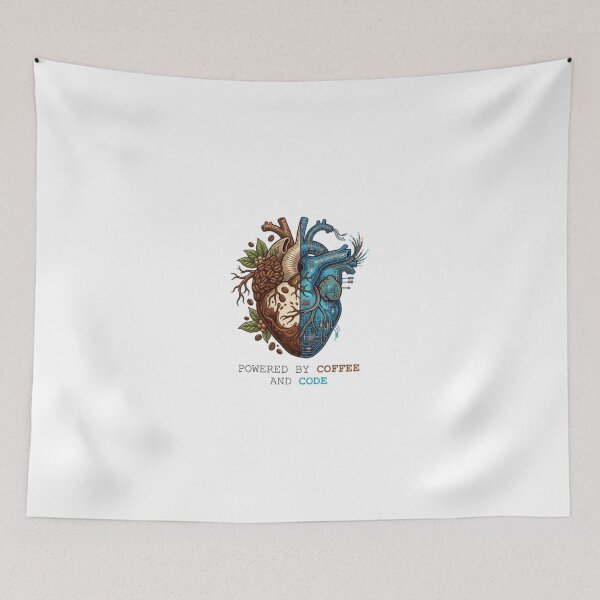 Item preview, Powered by Coffee and Code - Modern Coder Emblem designed and sold by Harrak Housni.