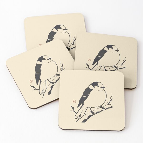 Item preview, Canada Jay Minimalist Art Print - Vintage Ukiyo-e Bird Poster designed and sold by DuckOddity.