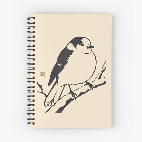 Item preview, Canada Jay Minimalist Art Print - Vintage Ukiyo-e Bird Poster designed and sold by DuckOddity.
