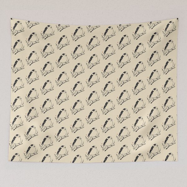 Item preview, Canada Jay Minimalist Art Print - Vintage Ukiyo-e Bird Poster designed and sold by DuckOddity.