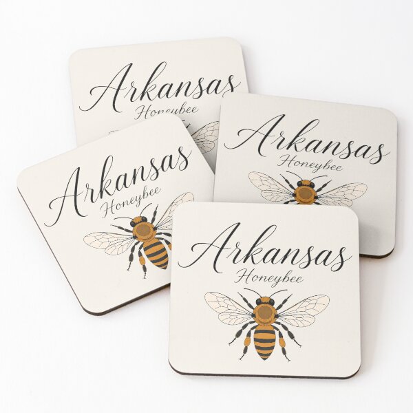 Item preview, Arkansas Honeybee Retro State Insect Poster designed and sold by The-Drip-Studio.