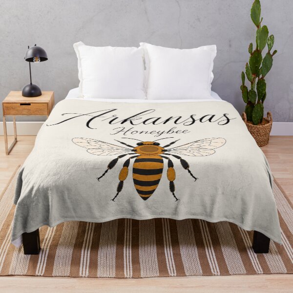 Item preview, Arkansas Honeybee Retro State Insect Poster designed and sold by The-Drip-Studio.